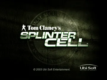 Tom Clancy's Splinter Cell screen shot title